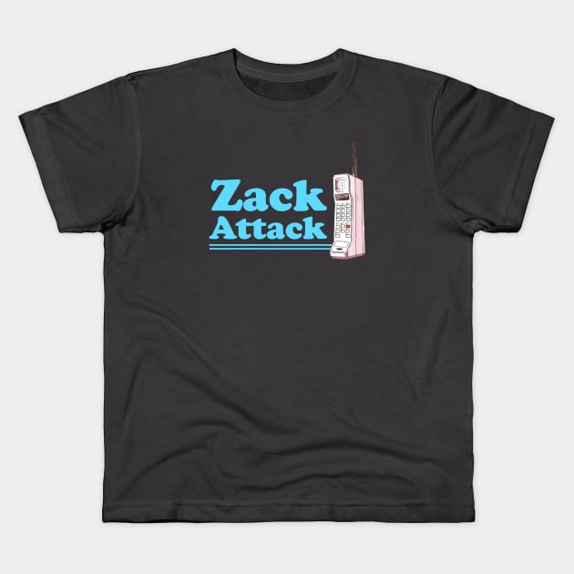 Zack Attack Kids T-Shirt by BodinStreet